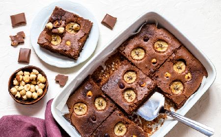 Brownie z bananami: przepis na ciasto niebo w gębie